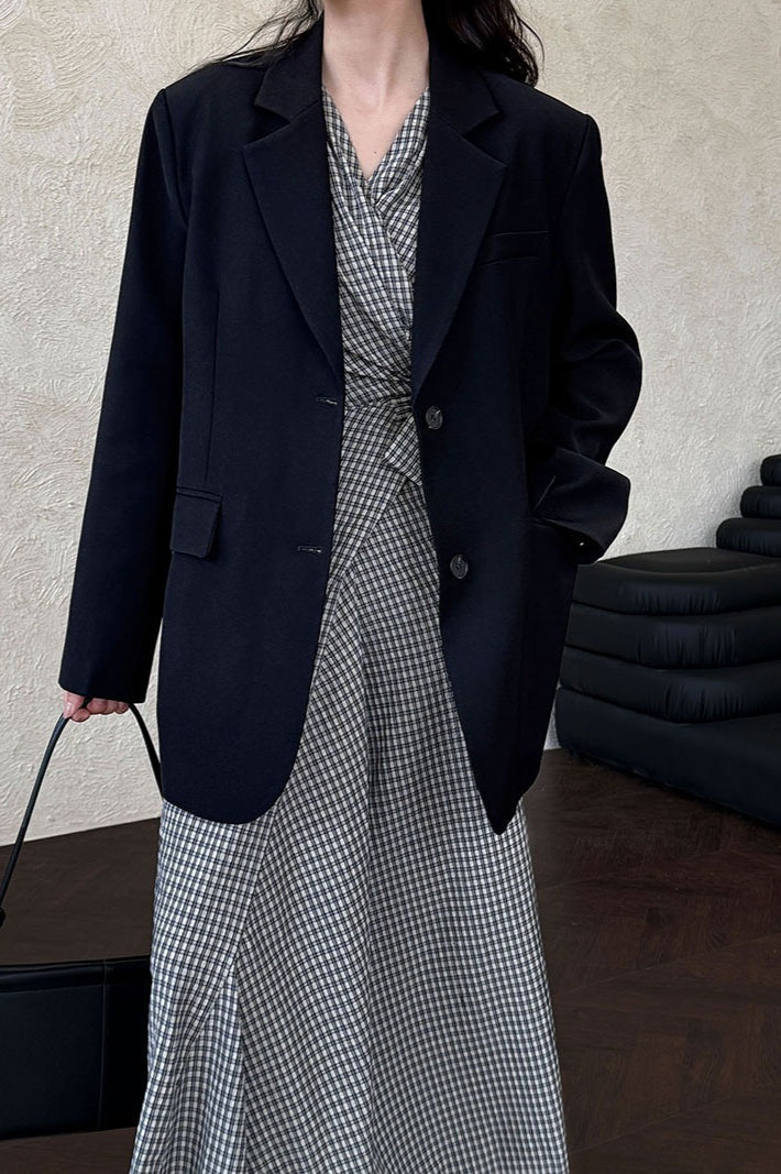 Split Back Relaxed Fit Blazer