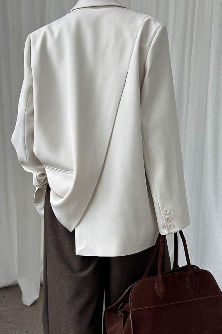 Split Back Relaxed Fit Blazer